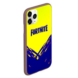 Чехол iPhone 11 Pro матовый Fortnite краски абстракция, цвет: 3D-коричневый — фото 2