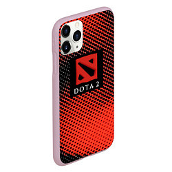 Чехол iPhone 11 Pro матовый DOTA 2 краски абстракция, цвет: 3D-розовый — фото 2