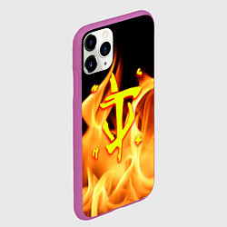 Чехол iPhone 11 Pro матовый DOTA storm, цвет: 3D-фиолетовый — фото 2