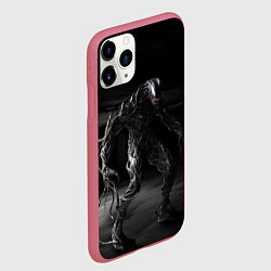Чехол iPhone 11 Pro матовый Веном в подвале, цвет: 3D-малиновый — фото 2
