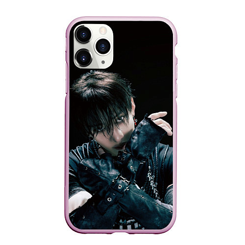 Чехол iPhone 11 Pro матовый Stray Kids Bang Chan Giant concept / 3D-Розовый – фото 1