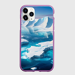 Чехол iPhone 11 Pro матовый Арктика льдины