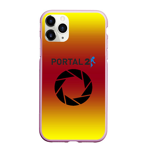 Чехол iPhone 11 Pro матовый Portal 2 gradient / 3D-Розовый – фото 1