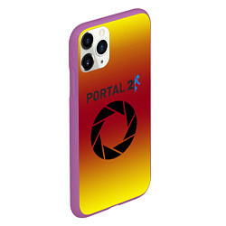 Чехол iPhone 11 Pro матовый Portal 2 gradient, цвет: 3D-фиолетовый — фото 2