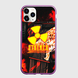 Чехол iPhone 11 Pro матовый Stalker howl, цвет: 3D-фиолетовый