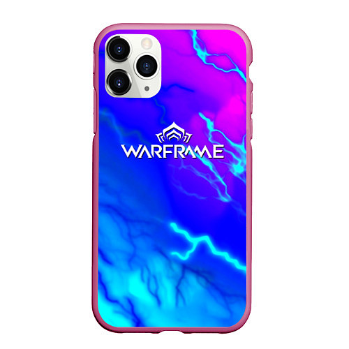 Чехол iPhone 11 Pro матовый Warframe neon storm / 3D-Малиновый – фото 1