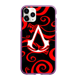 Чехол iPhone 11 Pro матовый Assassins Creed Shadows, цвет: 3D-фиолетовый