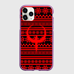 Чехол iPhone 11 Pro матовый Quake winter pattern