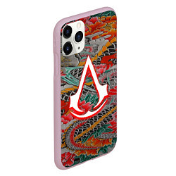 Чехол iPhone 11 Pro матовый Assassins Creed shadows japan, цвет: 3D-розовый — фото 2