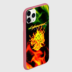 Чехол iPhone 11 Pro матовый Cyberpunk 2077 fere steel, цвет: 3D-малиновый — фото 2