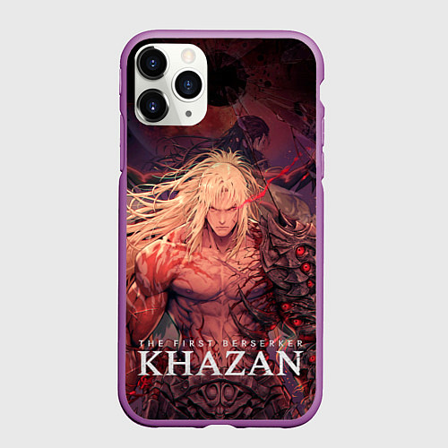 Чехол iPhone 11 Pro матовый Герой The first berserker khazan / 3D-Фиолетовый – фото 1