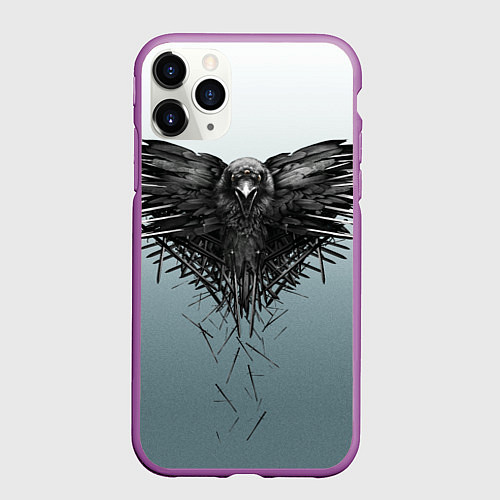 Чехол iPhone 11 Pro матовый Игра Престолов 4 сезон / 3D-Фиолетовый – фото 1