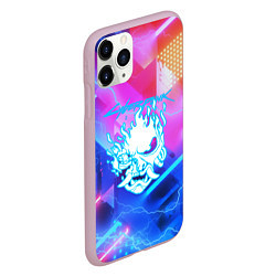 Чехол iPhone 11 Pro матовый Cyberpunk samurai storm, цвет: 3D-розовый — фото 2