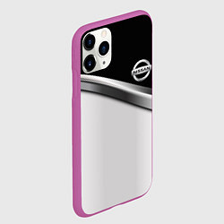 Чехол iPhone 11 Pro матовый Nissan logo auto, цвет: 3D-фиолетовый — фото 2