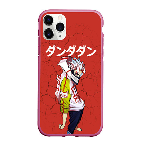 Чехол iPhone 11 Pro матовый Ken Takakura - Dandadan / 3D-Малиновый – фото 1