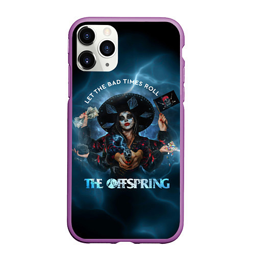 Чехол iPhone 11 Pro матовый The Offspring Let the Bad Times Roll / 3D-Фиолетовый – фото 1