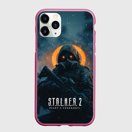Чехол iPhone 11 Pro матовый Stalker 2 / 3D-Малиновый – фото 1