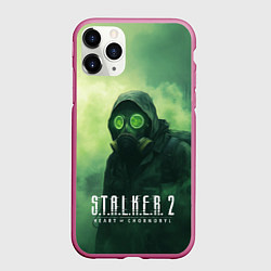 Чехол iPhone 11 Pro матовый Stalker 2 сердце Чернобыля