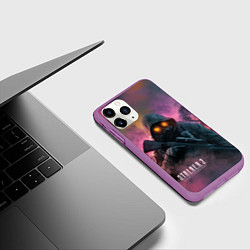 Чехол iPhone 11 Pro матовый Stalker 2 радиоактивный дым, цвет: 3D-фиолетовый — фото 2