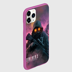 Чехол iPhone 11 Pro матовый Stalker 2 радиоактивный дым, цвет: 3D-фиолетовый — фото 2