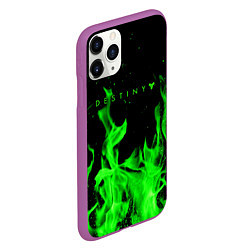 Чехол iPhone 11 Pro матовый Destiny кислотный огонь, цвет: 3D-фиолетовый — фото 2