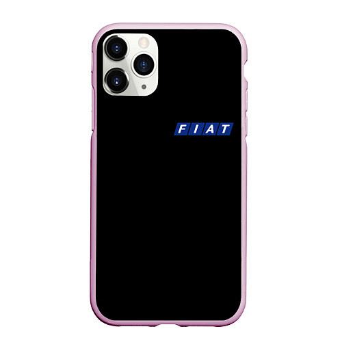 Чехол iPhone 11 Pro матовый FIAT logo auto / 3D-Розовый – фото 1