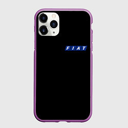 Чехол iPhone 11 Pro матовый FIAT logo auto, цвет: 3D-фиолетовый