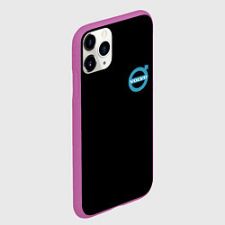 Чехол iPhone 11 Pro матовый Volvo logo car, цвет: 3D-фиолетовый — фото 2