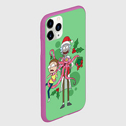 Чехол iPhone 11 Pro матовый Рик и Морти монстр в коробке с подарком, цвет: 3D-фиолетовый — фото 2