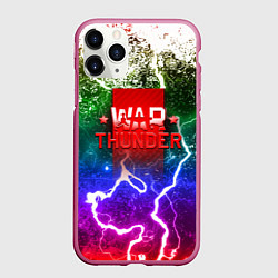Чехол iPhone 11 Pro матовый Wartunder неоновые брызги красок