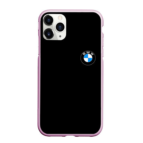 Чехол iPhone 11 Pro матовый BMW auto logo / 3D-Розовый – фото 1