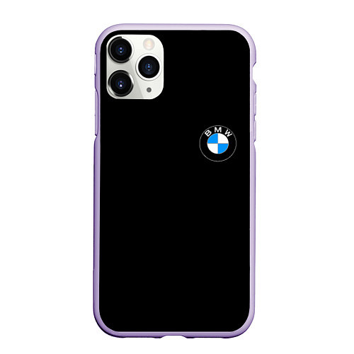 Чехол iPhone 11 Pro матовый BMW auto logo / 3D-Светло-сиреневый – фото 1