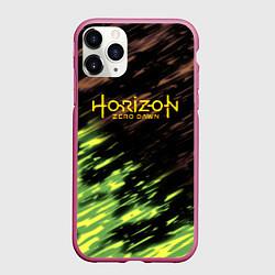 Чехол iPhone 11 Pro матовый Horizon: Zero Dawn краски, цвет: 3D-малиновый