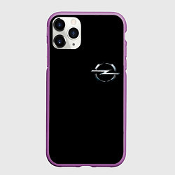 Чехол iPhone 11 Pro матовый Opel logo auto, цвет: 3D-фиолетовый
