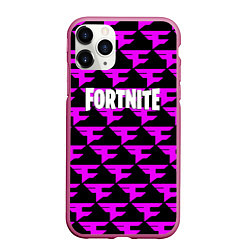 Чехол iPhone 11 Pro матовый Fortnite faze clan, цвет: 3D-малиновый