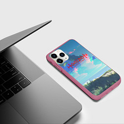 Чехол iPhone 11 Pro матовый Horizon: Zero Dawn game steel, цвет: 3D-малиновый — фото 2