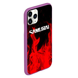 Чехол iPhone 11 Pro матовый Samurai fire red, цвет: 3D-фиолетовый — фото 2