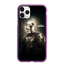 Чехол iPhone 11 Pro матовый Din Djarin - The Mandalorian, цвет: 3D-фиолетовый