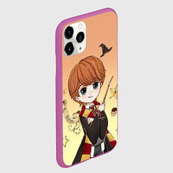 Чехол iPhone 11 Pro матовый Рон Уизли, цвет: 3D-фиолетовый — фото 2
