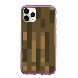 Чехол iPhone 11 Pro матовый Wood - Minecraft