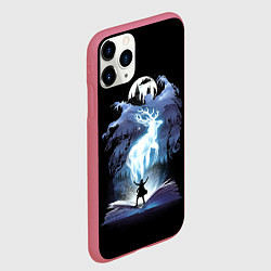 Чехол iPhone 11 Pro матовый Harry Potter patronus and dementors, цвет: 3D-малиновый — фото 2