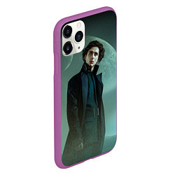 Чехол iPhone 11 Pro матовый Timothee Chalamet in the desert, цвет: 3D-фиолетовый — фото 2