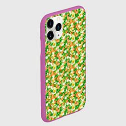 Чехол iPhone 11 Pro матовый Салат - Оливье, цвет: 3D-фиолетовый — фото 2