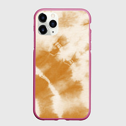 Чехол iPhone 11 Pro матовый Коричневый тай дай