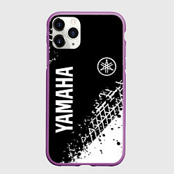 Чехол iPhone 11 Pro матовый Yamaha - следы от шин