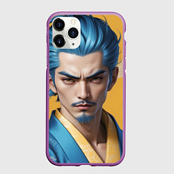 Чехол iPhone 11 Pro матовый Японский воин искусство