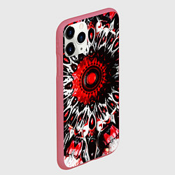Чехол iPhone 11 Pro матовый Красная сюрреалистичная абстракция, цвет: 3D-малиновый — фото 2