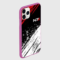 Чехол iPhone 11 Pro матовый Mass Effect - Merry Christmas, цвет: 3D-фиолетовый — фото 2