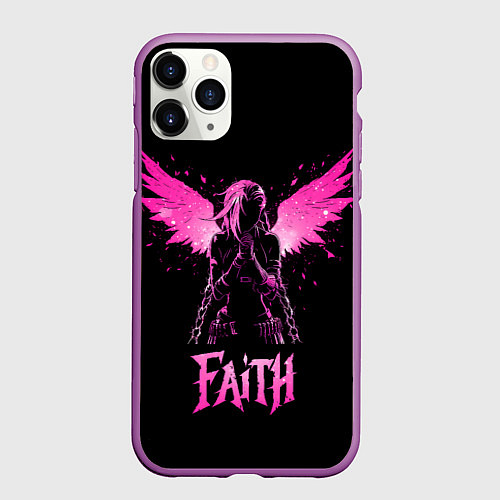 Чехол iPhone 11 Pro матовый Jinx faith - Arcane / 3D-Фиолетовый – фото 1