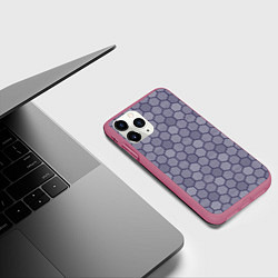 Чехол iPhone 11 Pro матовый Как у Джокера из фильма Темный рыцарь, цвет: 3D-малиновый — фото 2